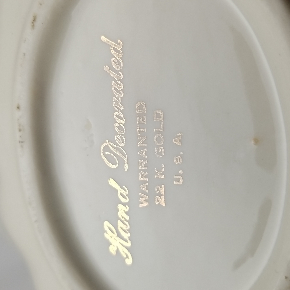 Weeping Gold Glaze 22K Hollywood Regency Style Bowl - Picture 5 of 17